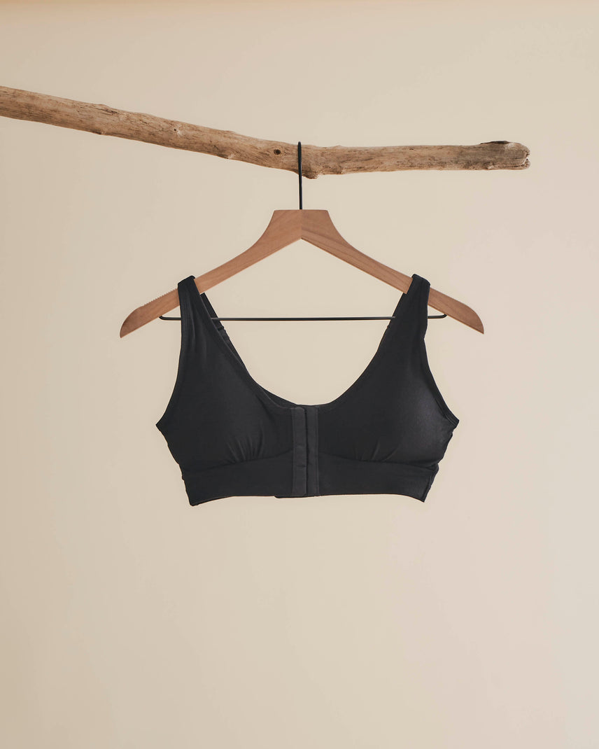 Front Closure Bra with Pockets