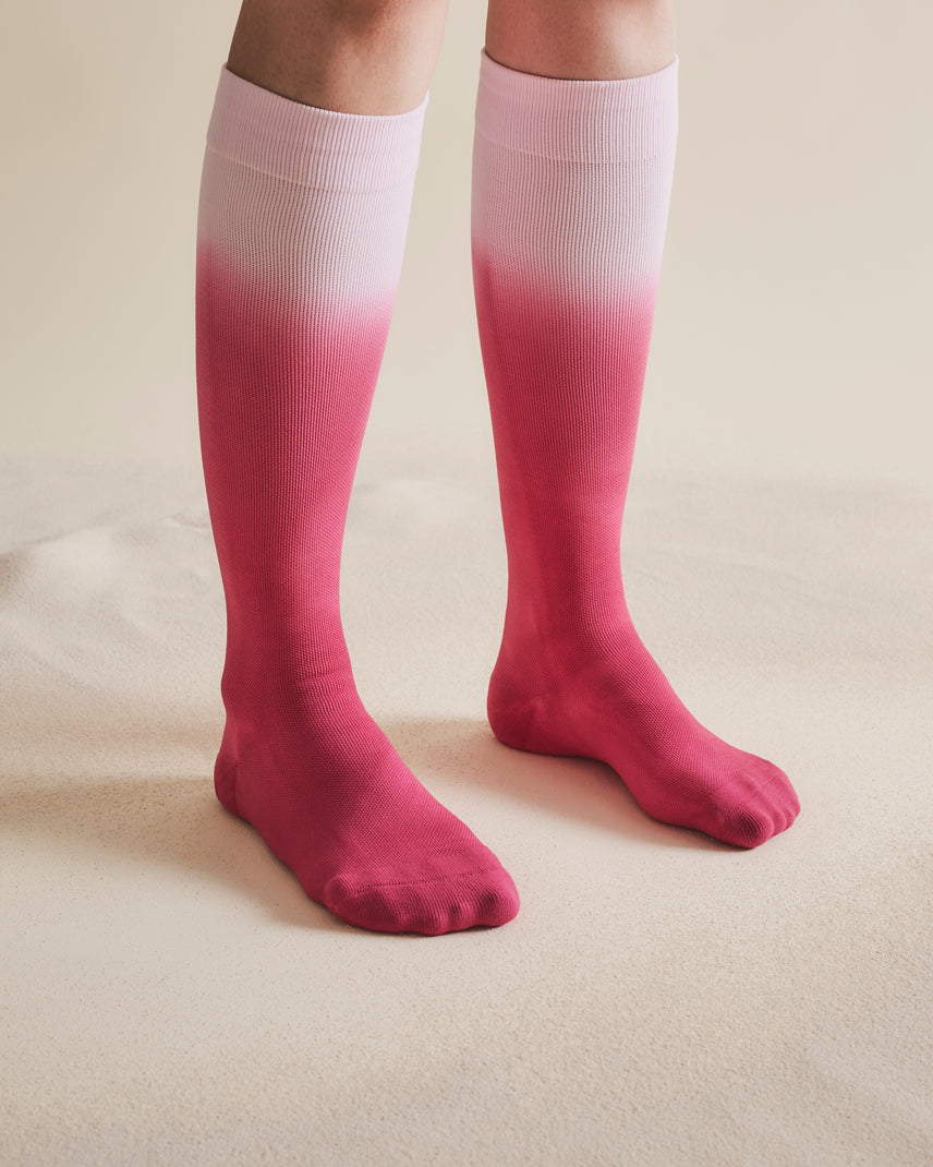 Ombre Knee High Compression Socks